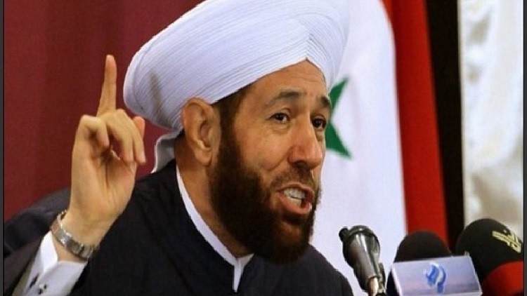مفتي سوريا: يدنا ممدودة للصلح والحشود العسكرية في الأردن لن تخيفنا