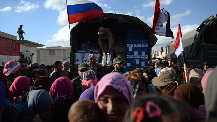 أول دفعة من المساعدات الإنسانية الروسية تصل الرستن السورية
