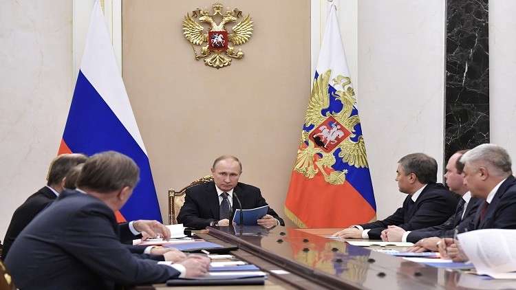 بوتين يبحث أوضاع الغوطة الشرقية مع مجلس الأمن الروسي