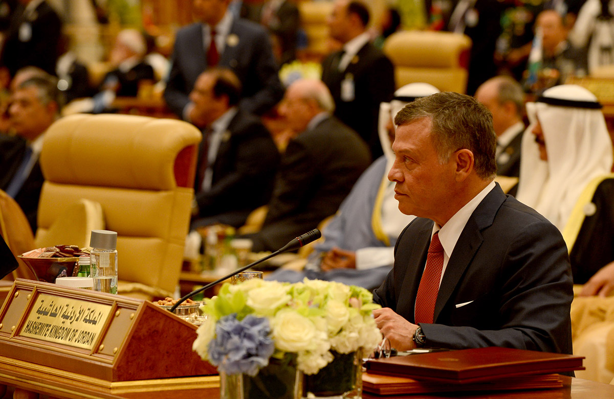 الملك الاردني: حل القضية الفلسطينية مفتاح مكافحة الارهاب في المنطقة