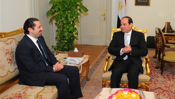 الرئيس المصري يهنئ الحريري عقب تكليفه بتشكيل الحكومة اللبنانية