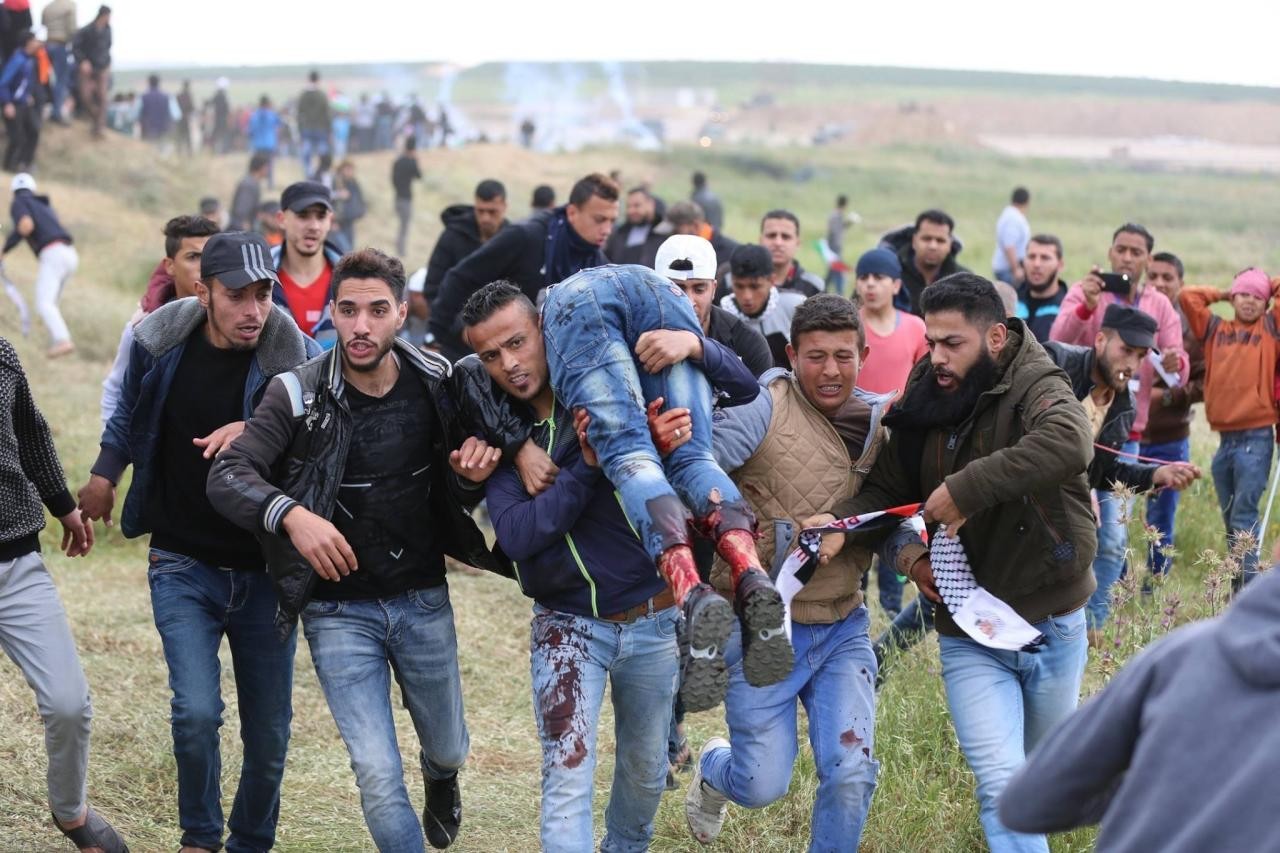 4 شهداء 316 إصابة في فعاليات إحياء ذكرى يوم الأرض والعودة شرق قطاع غزة