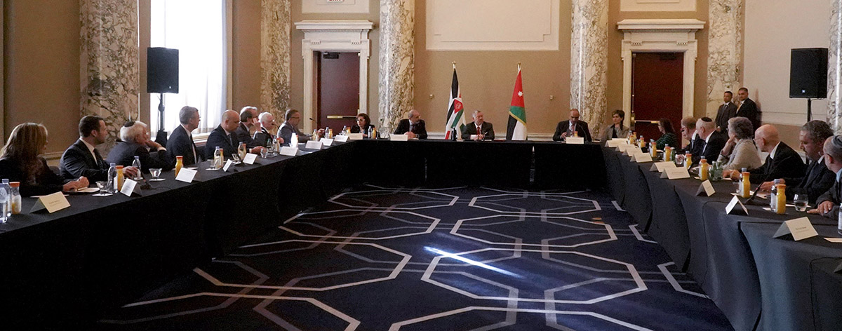 جلالة الملك عبدالله الثاني يلتقي ممثلين عن منظمات يهودية دولية وأميركية في نيويورك