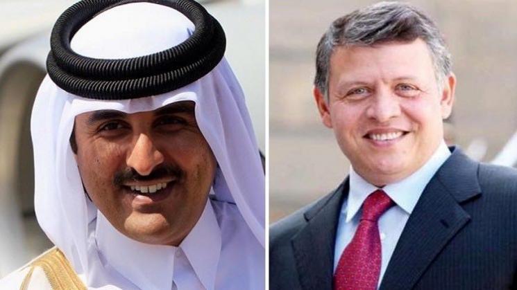 اتصال غير مألوف بين العاهل الأردني وأمير قطر