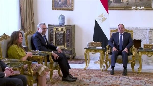 السيسي لبولس: الأمن المائي المصري “قضية وجودية”