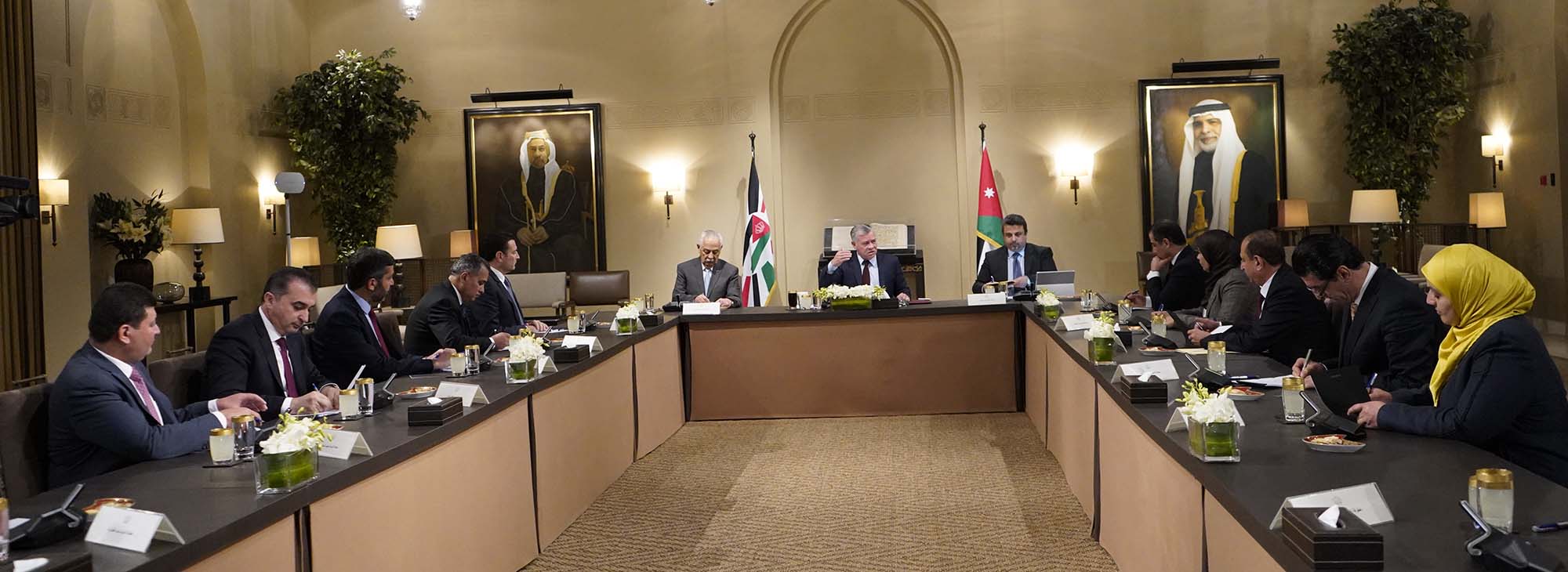 جلالة الملك عبدالله الثاني يلتقي رئيس وأعضاء كتلة المستقبل النيابية