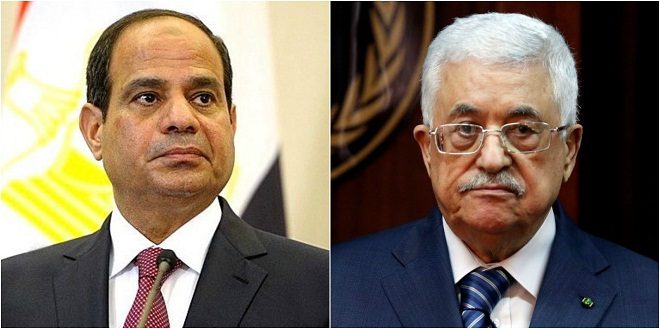 هاتفياً..السيسى يبحث مع “أبو مازن” سبل دفع جهود “المصالحة الفلسطينية واحتواء الخلافات”
