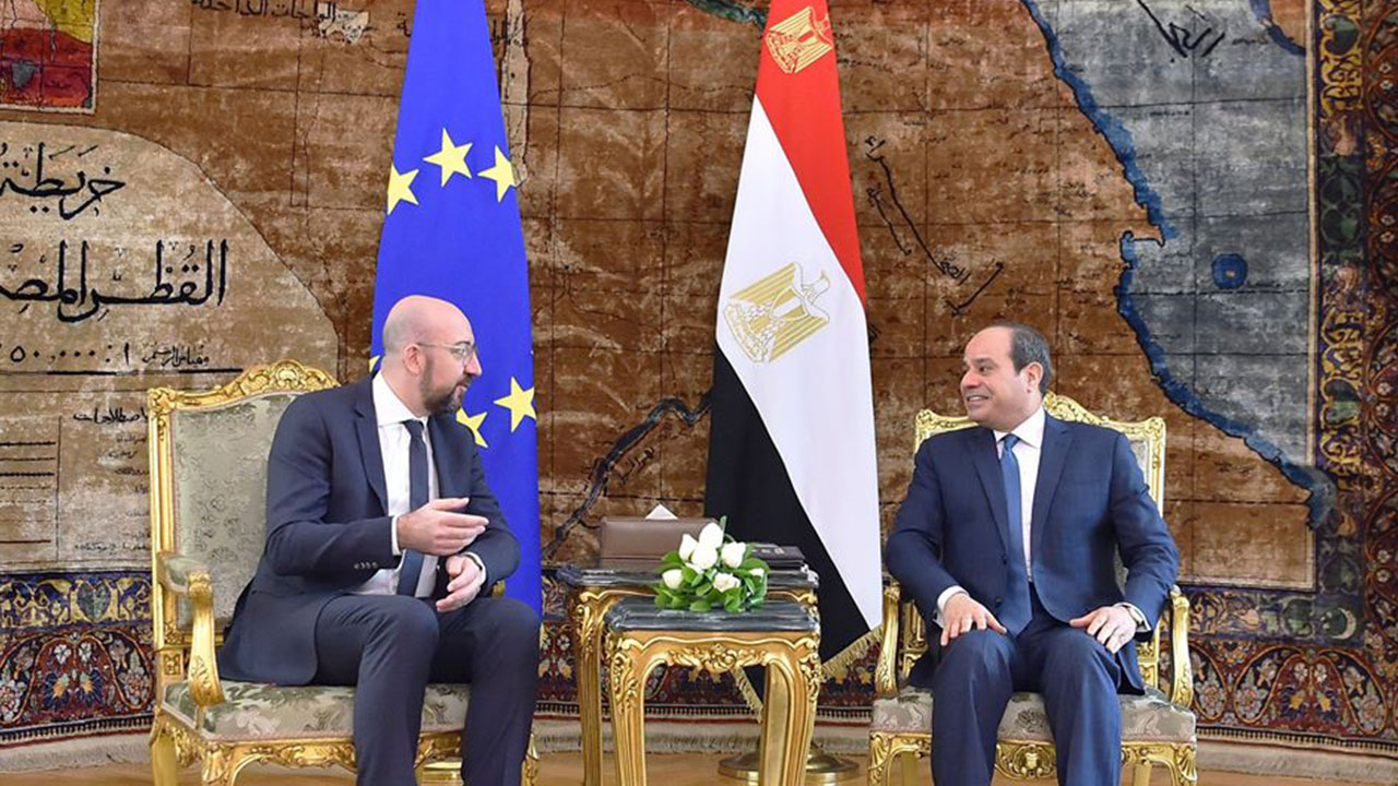 الرئاسة المصرية: توافق بين السيسي ورئيس المجلس الأوروبي على ضرورة التسوية في ليبيا