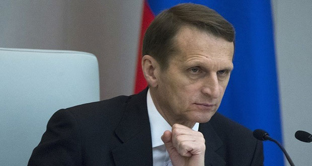 رئيس الاستخبارات الروسية ناريشكين يشجب الاعتراف الأمريكي بسيادة إسرائيل على الجولان