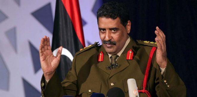 متحدث الجيش الليبى”المسماري” يكشف تفاصيل الهجوم الإرهابى على مركز شرطة بإجدابيا