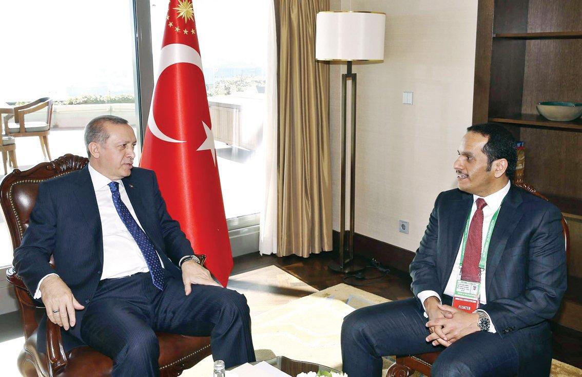 بعيداً عن وسائل الإعلام.. أردوغان يستقبل وزير خارجية قطر في أنقرة