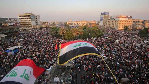 العراق: مقتل متظاهر بالنجف الأوضاع الخطيرة على طاولة مجلس الامن