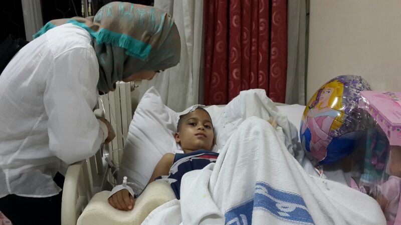 بالصور: جليلة دحلان تزور جرحى غزة في المستشفيات الأردنية