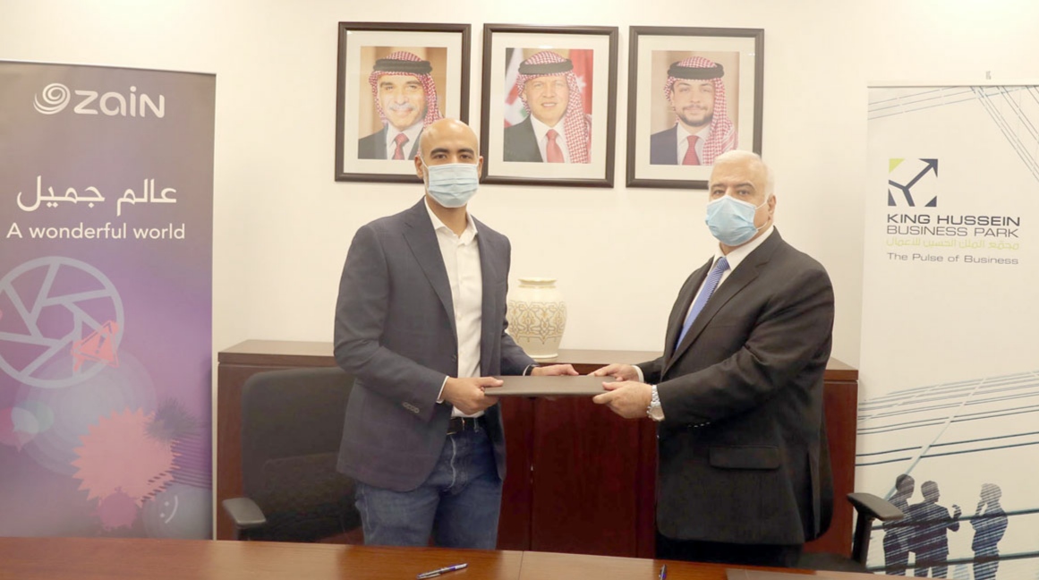شراكة بين مجمع الملك الحسين للأعمال وشركة زين لبناء وإدارة بنية تحتية متطورة