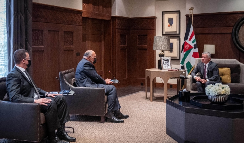 رسالة للملك من الرئيس السيسي ينقلها وزير الخارجية المصري تؤكد متانة العلاقات بين البلدين