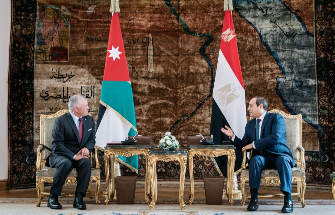 جلالة الملك والرئيس المصري يجريان مباحثات بالقاهرة