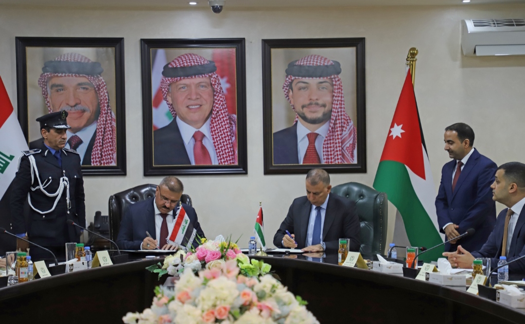 الاردن والعراق يوقعان مذكرة تعاون امني