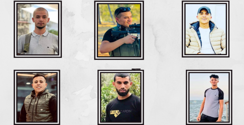 إستشهاد 6 فلسطينيين برصاص الإحتلال الإسرائيلي في جنين وقطاع غزة