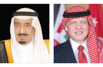 الملك يؤكد وقوف الأردن مع السعودية في التصدي للأعمال الارهابية الجبانة
