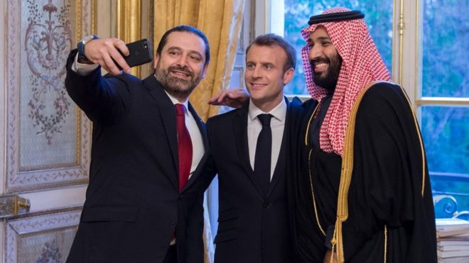 السعودية تنفي ما جاء على لسان ماكرون من أنها احتجزت الحريري