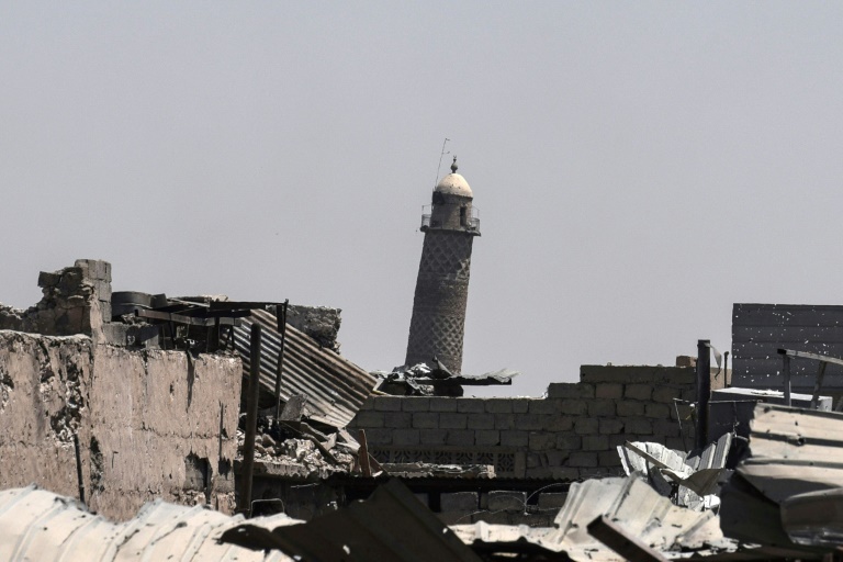 تنظيم داعش الإرهابي يفجر مسجد النوري في الموصل