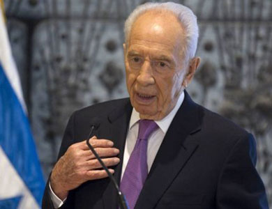 بيريز: مستعد للقاء روحاني وإسرائيل ليست عدواً لإيران