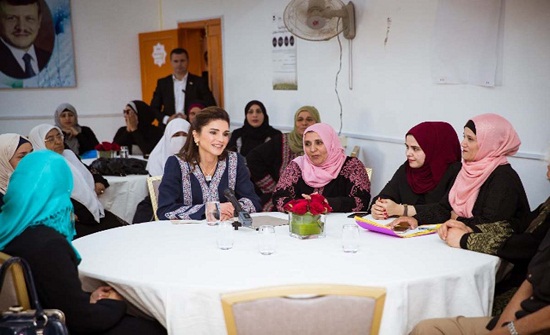 الملكة رانيا تزور قرية حيان الرويبض في المفرق