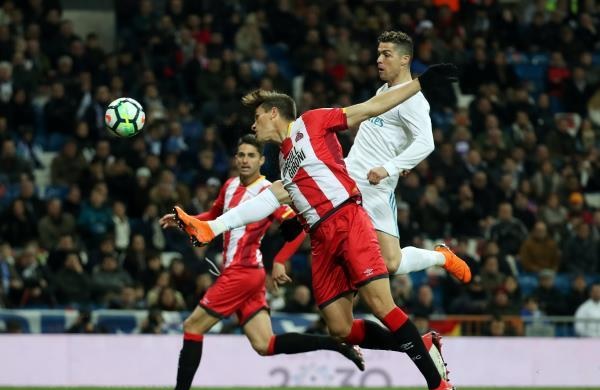 سوبر هاتريك رونالدو يقود ريال مدريد لسحق جيرونا
