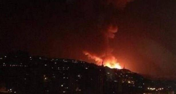 سلاح جو الإحتلال الإسرائيلي يقصف أهدافًا لحزب الله في سوريا