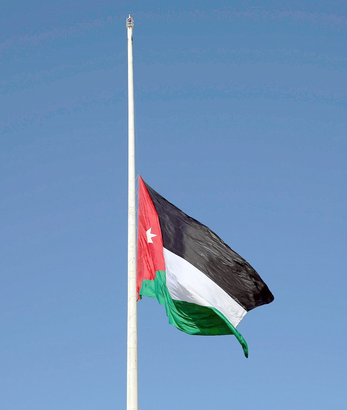 المملكة الأردنية تعلن عن تنكيس الأعلام حدادا على شهداء الشرطة بالواحات