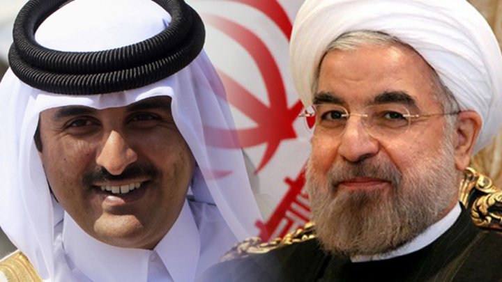 أمير قطر يشكر إيران على دعمها بلاده في أزمة الخليج