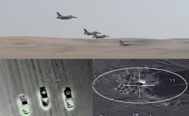 الطيران الحربي المصري يحبط محاولة اختراق للحدود الغربية ويدمر 8 سيارات محملة بالذخائر