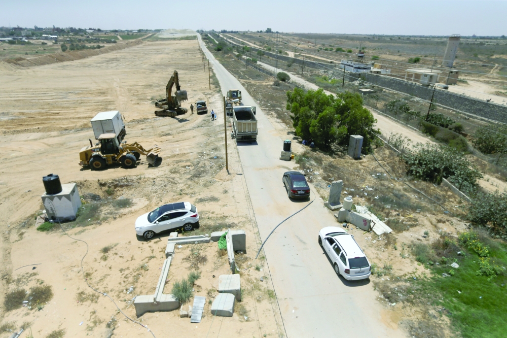 حماس تبدأ بإنشاء المنطقة العازلة على الحدود مع مصر