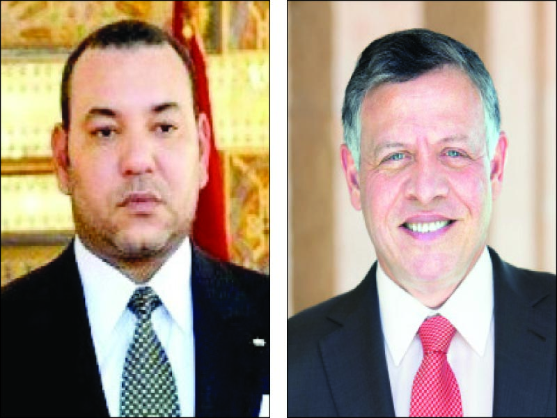 الملك والعاهل المغربي يبحثان أوضاع المنطقة والمستجدات الاقليمية والدولية