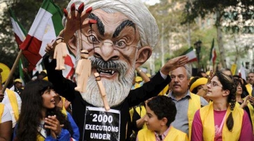 الآلاف يتظاهرون ضد إيران أمام مقر الأمم المتحدة