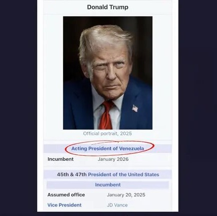 ترامب ينصّب نفسه حاكما مؤقتا لفنزويلا