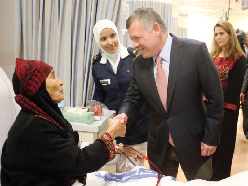 الملك يفتتح مستشفى الأميرة هيا بنت الحسين العسكري في عجلون