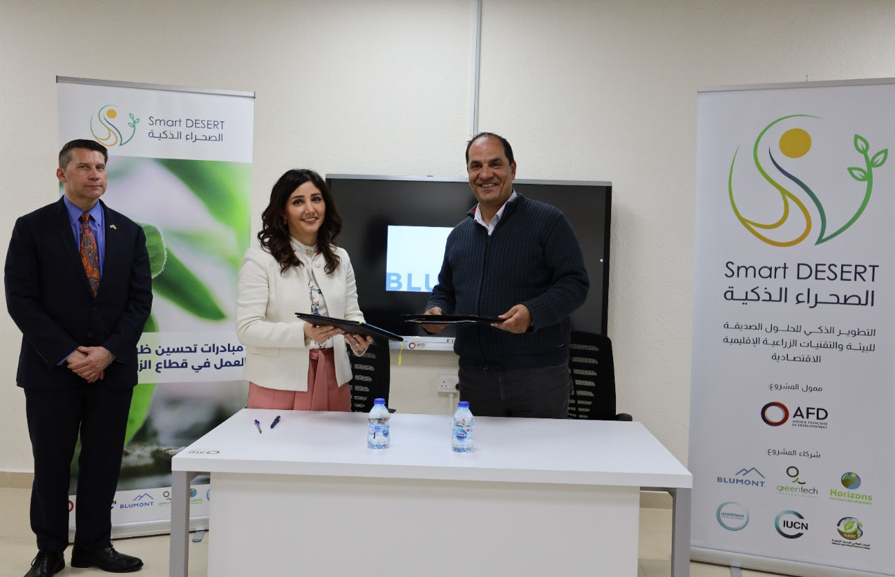 بلومونت توقع 5 اتفاقيات مع جمعيات زراعية في البادية الشمالية الشرقية