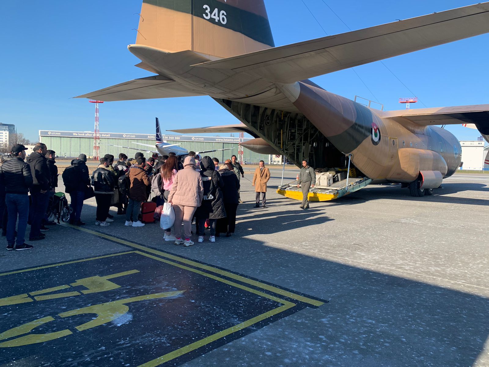 الطائرة الأردنية الثالثة لإخلاء الاردنيين من بولندا تصل بعد منتصف هذه الليلة