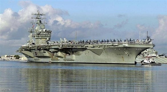 البنتاغون: حاملة الطائرات نيميتز ستبقى في الخليج بسبب “تهديدات” إيران