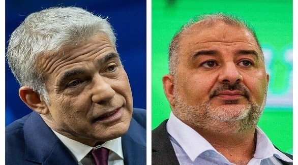 مشاورات بين لابيد وزعيم “الموحدة” الإخوانية لتشكيل تحالف حكومي في إسرائيل
