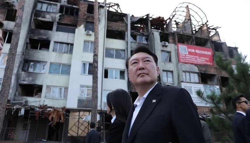 رئيس كوريا الجنوبية يصل أوكرانيا في زيارة مفاجئة