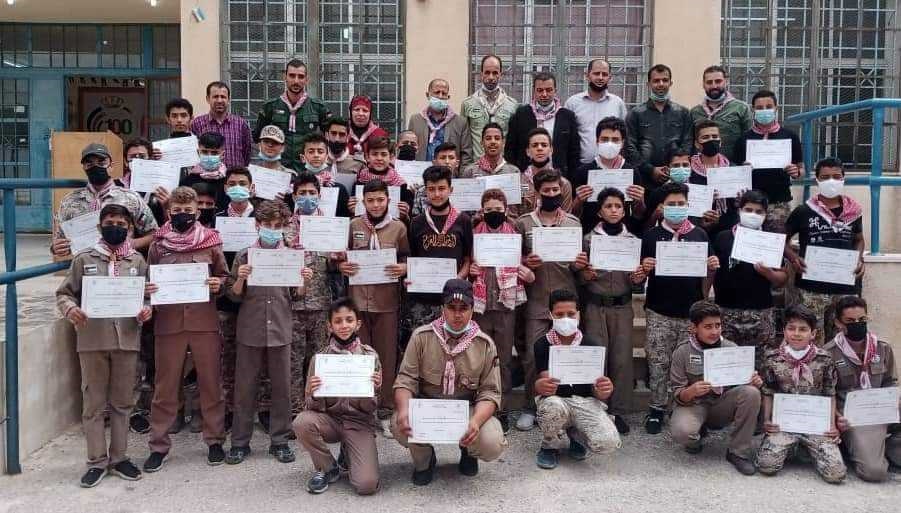 اختتام فعاليات المخيم الكشفي في تربية الطيبة والوسطية