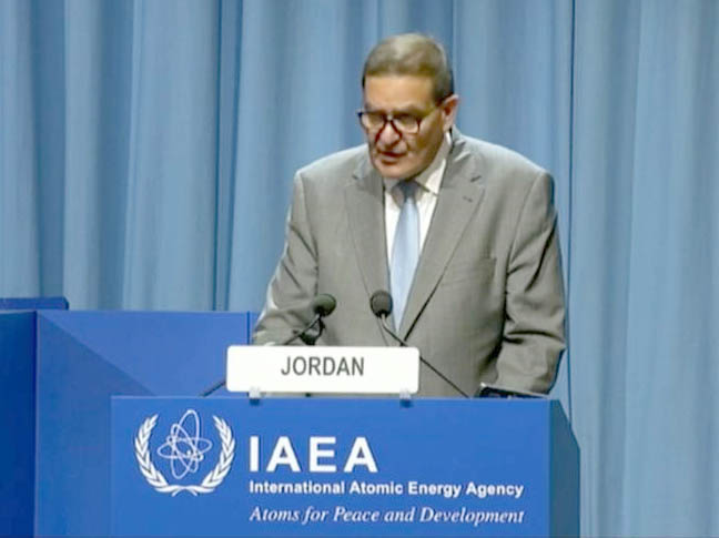 رئيس هيئة الطاقة يؤكد دعم الاردن لإنشاء منطقة خالية من الاسلحة النووية