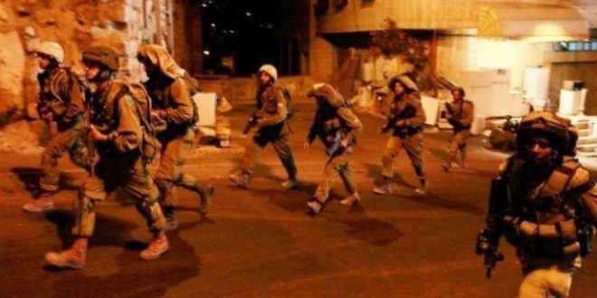 الاحتلال يعتقل 6مواطنون من الضفة خلال حملة مداهمته الليلية