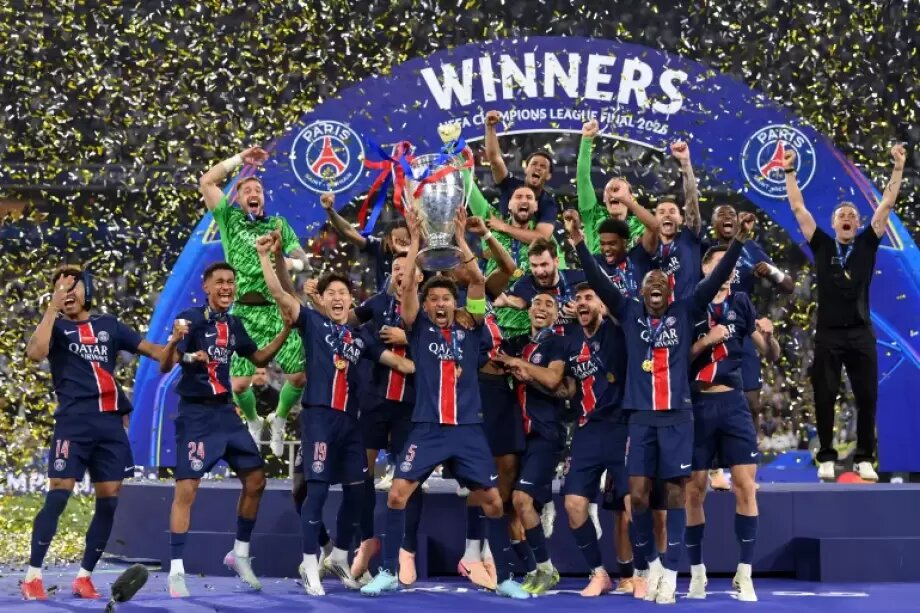 سان جيرمان يتوج بدوري أبطال أوروبا على حساب أرسنال