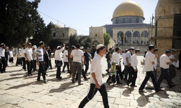 تأهب بالقدس.. مئات المستوطنين يقتحمون باحات الأقصى