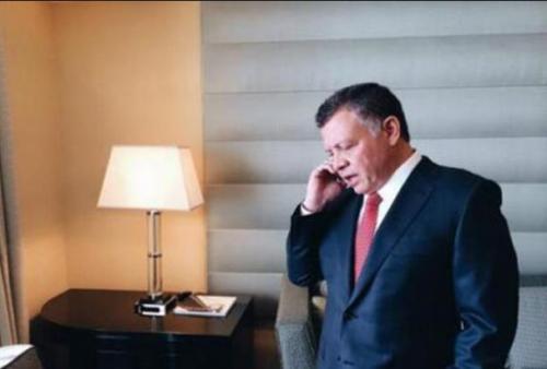 الملك الأردني  يتلقى اتصالا هاتفيا من الرئيس العراقي
