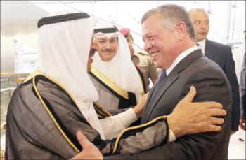 الملك وأمير الكويت يبحثان الأوضاع في المنطقة