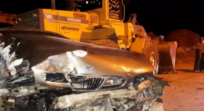 وفاة بتصادم مركبة مع جرافة في ضاحية الرشيد